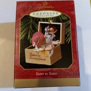 Hallmark Keepsake Ornament - Sister to Sister - Vintage